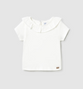 MAYORAL RUFFLE COLLARED SHIRT WHITE