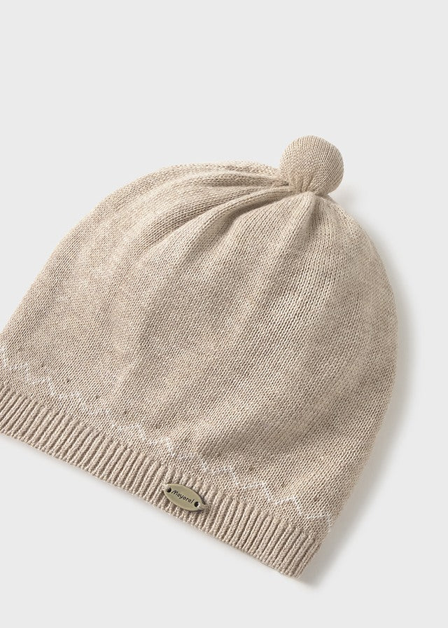 MAYORAL HAT NEWBORN BABY BOY - BEIGE