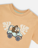 DEUX PAR DEUX ORGANIC COTTON SHORT SLEEVE T-SHIRT BEIGE
