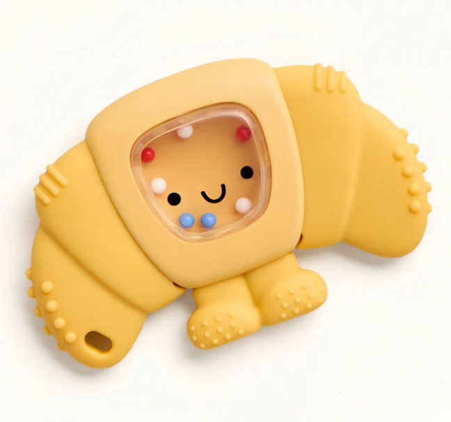 SWEETIE SHAKE PLUS RATTLE & TEETHER- CHLOE THE CROISSANT