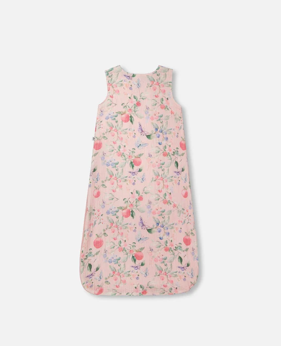 DEUX PAR DEUX MUSLIN SLEEP SACK - PRINTED BERRIES