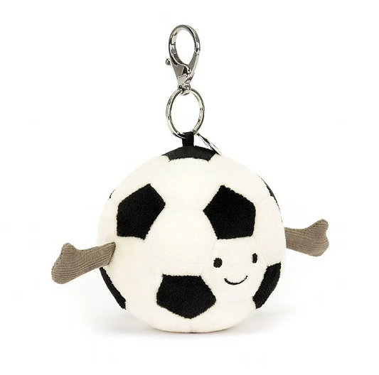 JELLYCAT AMUSEABLES SPORTS SOCCER BAG CHARM