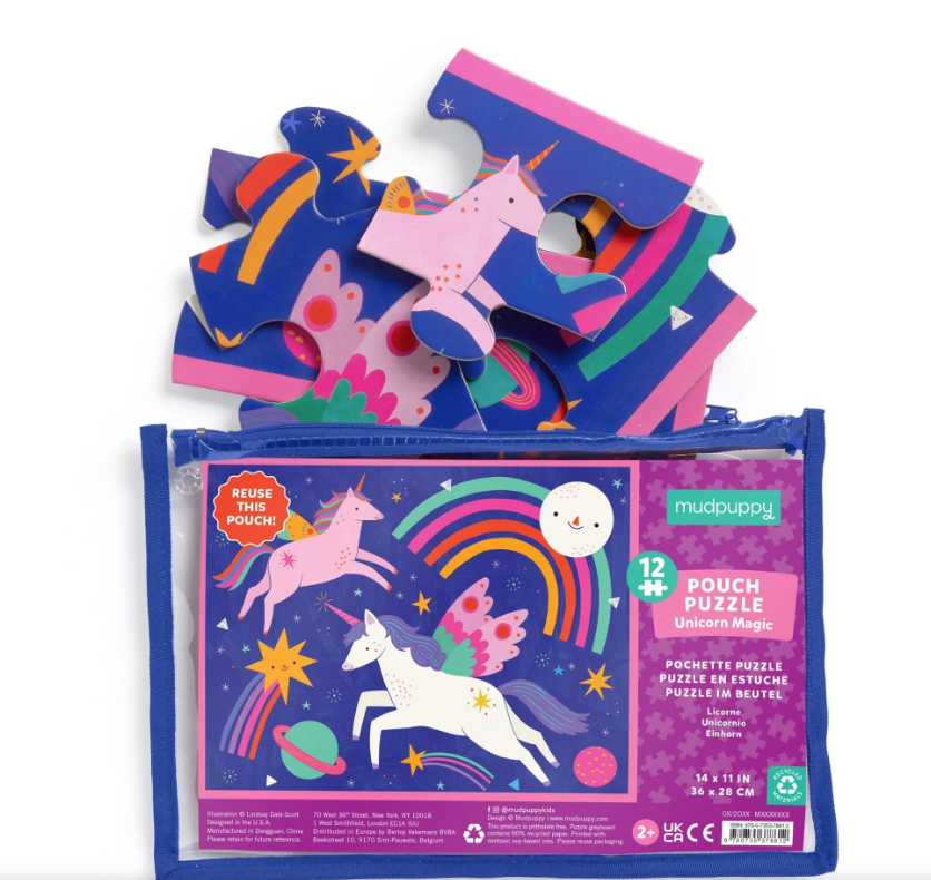 UNICORN MAGIC 12 PIECE POUCH PUZZLE