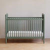 Liberty 3-in-1 Convertible Spindle Crib w/Toddler Bed Conversion Kit in Dusty Rose