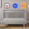 Hudson 3-in-1 Convertible Crib w/ToddlerBedConversionKit in White/Washed Natural