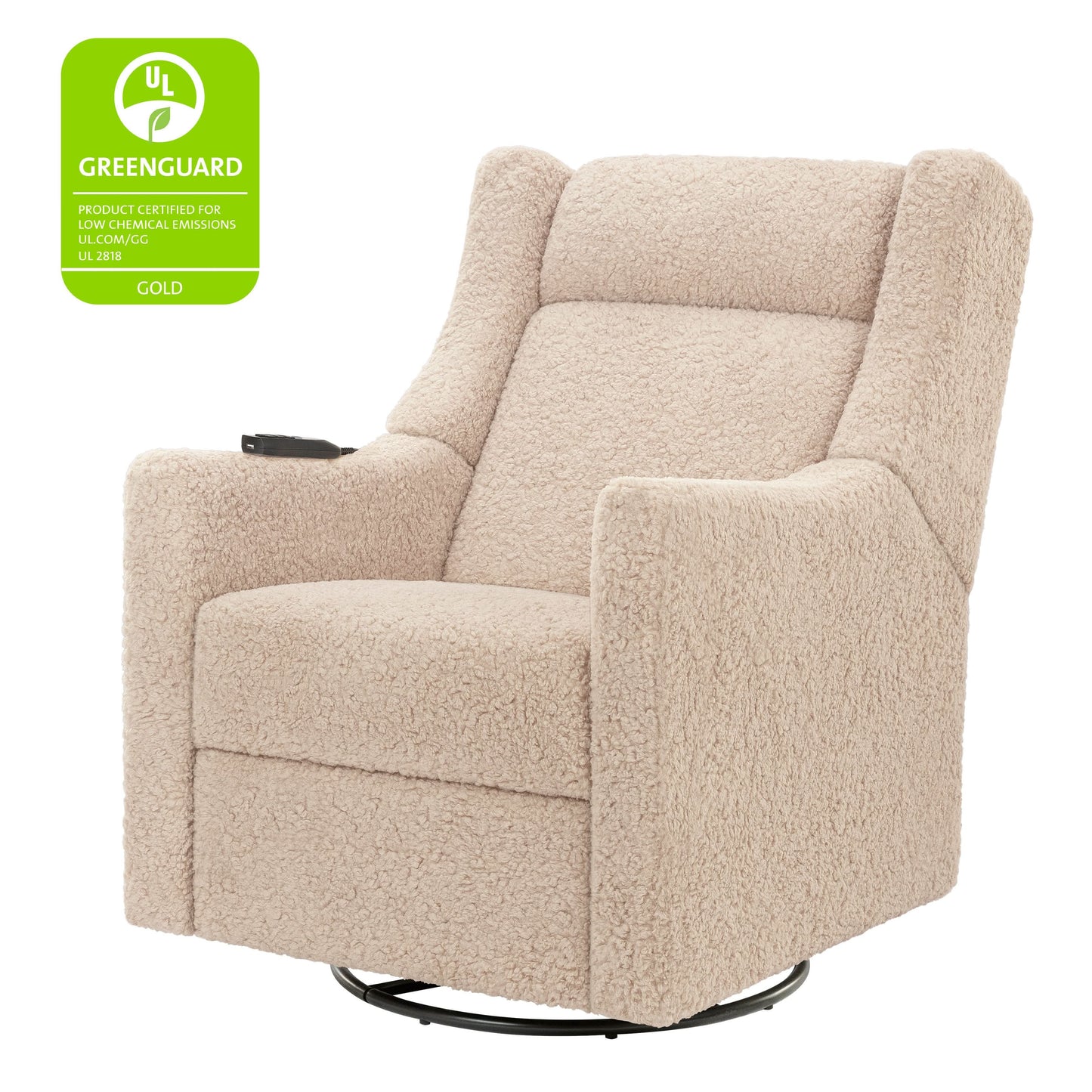 BABYLETTO KIWI DELUXE POWER RECLINER & SWIVEL GLIDER WITH HEAT AND MASSAGE