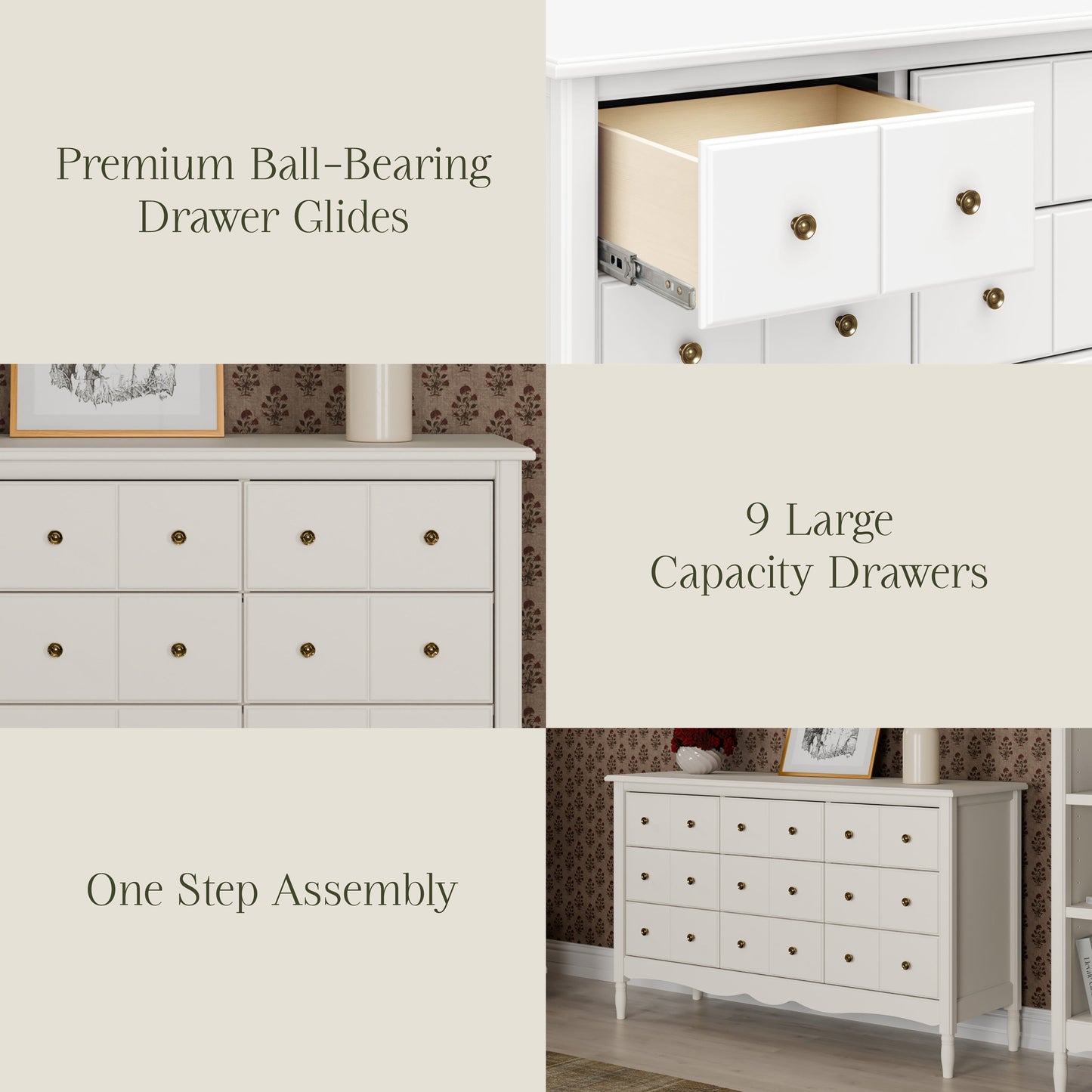 Liberty 9-Drawer Assembled Dresser in Natural Walnut