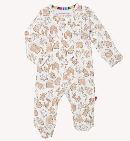 GINGERBREAD LANE ORGANIC COTTON FOOTIE