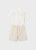 MAYORAL BOY LINEN SHORTS AND SHIRT SET