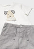 MAYORAL SHORTS AND DOG T SET