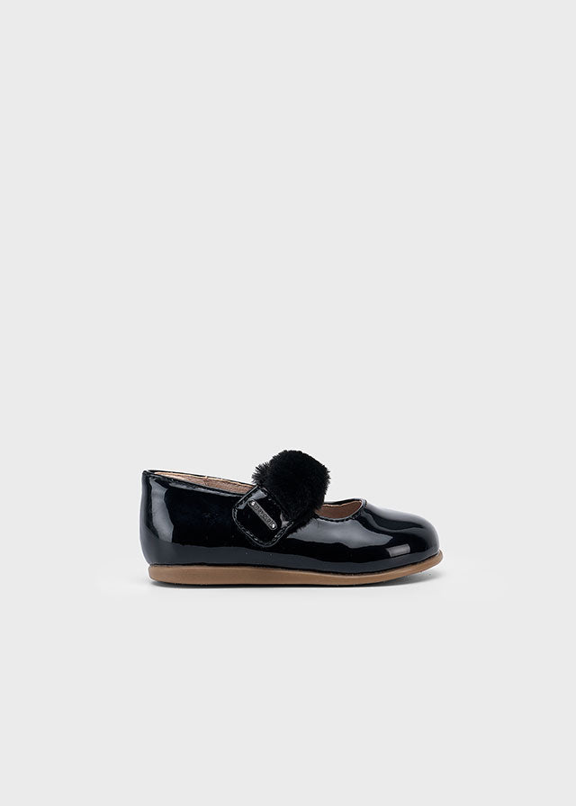MAYORAL BABY PATENT LEATHER MARY JANES - BLACK