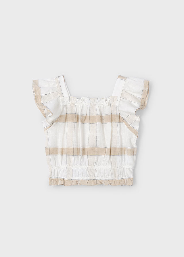 MAYORAL GIRL PLAID TOP