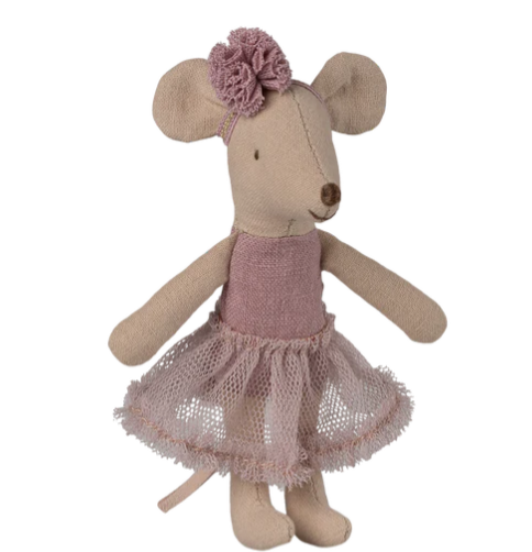 MAILEG BALLERINA MOUSE, LITTLE SISTER - HEATHER
