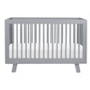 Hudson 3-in-1 Convertible Crib w/ToddlerBedConversionKit in White/Washed Natural