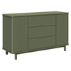 Pogo Tambour Assembled Dresser in Olive