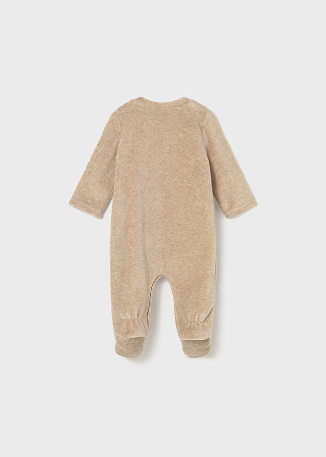 MAYORAL VELOUR ONE PIECE CEREAL HEATHER