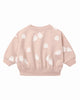 QUINCY MAE RELAXED FLEECE SWEATSHIRT SWEET GHOST