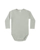 QUINCY MAE WAFFLE LONG SLEEVE BODYSUIT LAUREL