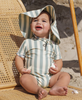 RYLEE + CRU FLOPPY SWIM HAT - GREEN STRIPE