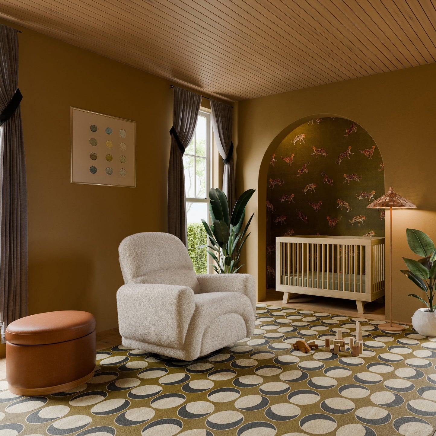 BABYLETTO NAKA STORAGE OTTOMAN IN VEGAN LEATHER