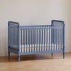 Liberty 3-in-1 Convertible Spindle Crib w/Toddler Bed Conversion Kit in Dusty Rose