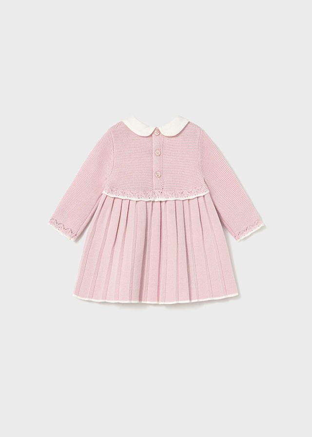 MAYORAL BABY KNIT DRESS - PINK