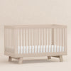 Hudson 3-in-1 Convertible Crib w/ToddlerBedConversionKit in White/Washed Natural