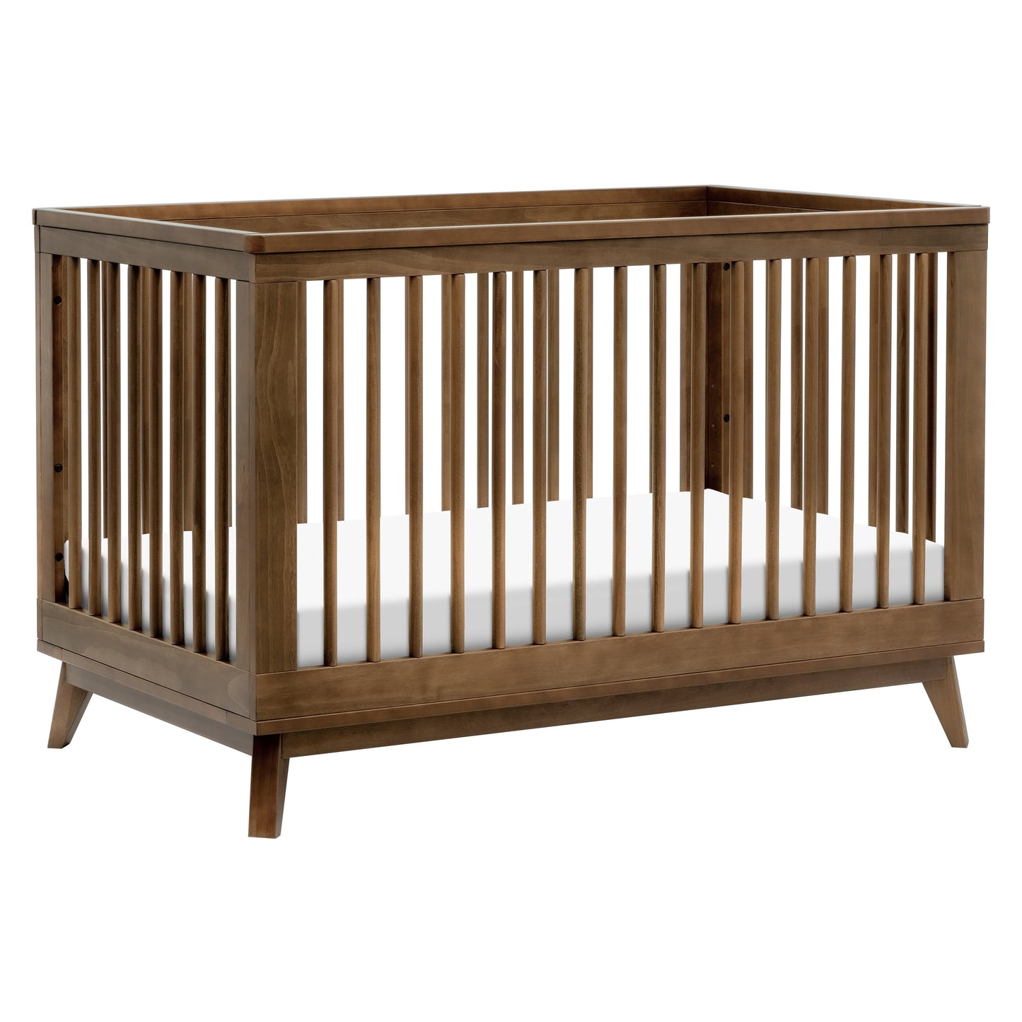 Scoot 3-in-1 Convertible Crib w/ToddlerBedConversion Kit in White/WashedNatural