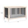 BABYLETTO GELATO 4-IN-1 CONVERTIBLE CRIB WITH TODDLER BED CONVERSION KIT