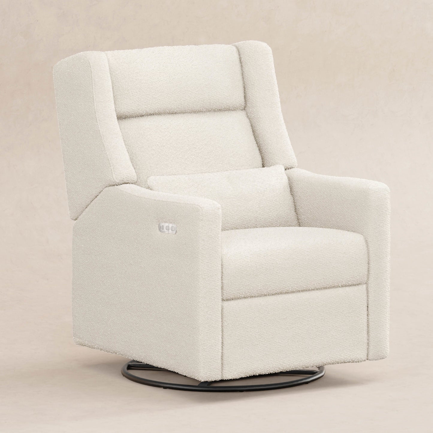 Kiwi Plus Power Glider Recliner w/ Power Headrest in Performance Beach Eco-Weave