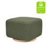 Kiwi Gliding Ottoman in Ivory Boucle w/ Gold Base