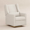 Kiwi Glider Recliner w/ Electronic Control and USB in Ivory Boucle w/Gold Base