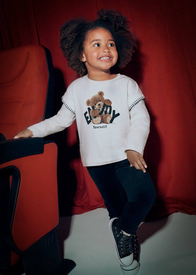 MAYORAL BLACK VELVET LEGGINGS