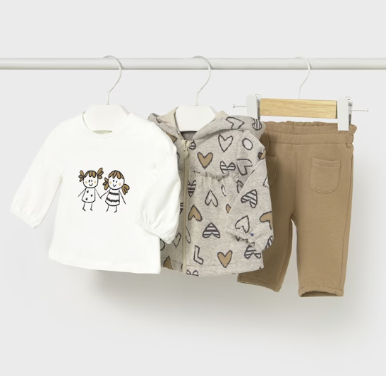MAYORAL GIRL 3-PIECE SET PEANUT