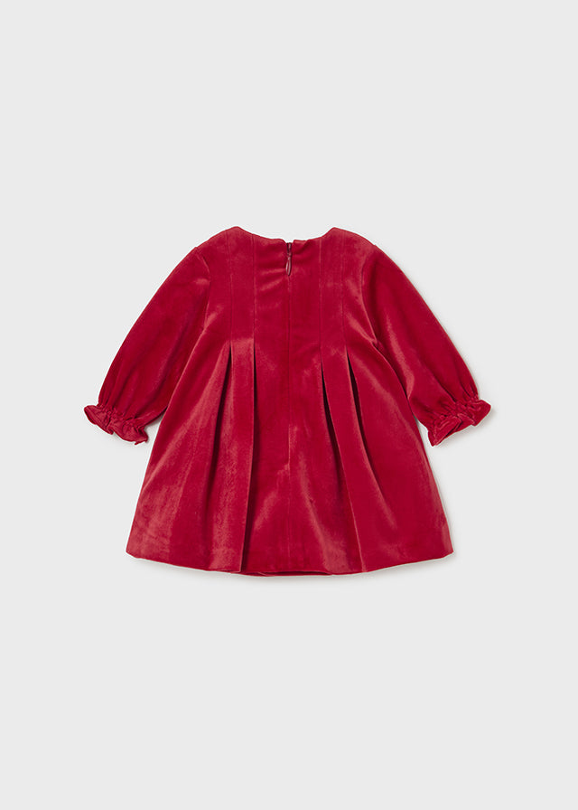 MAYORAL VELVET DRESS - RED