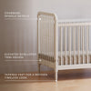 Liberty 3-in-1 Convertible Spindle Crib w/Toddler Bed Conversion Kit in Dusty Rose