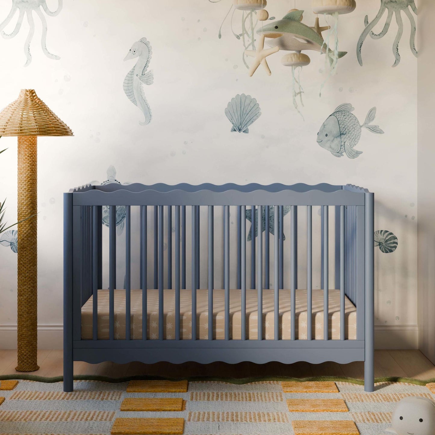 BABYLETTO SWELL 4-IN-1 CONVERTIBLE CRIB WITH TODDLER BED CONVERSION KIT
