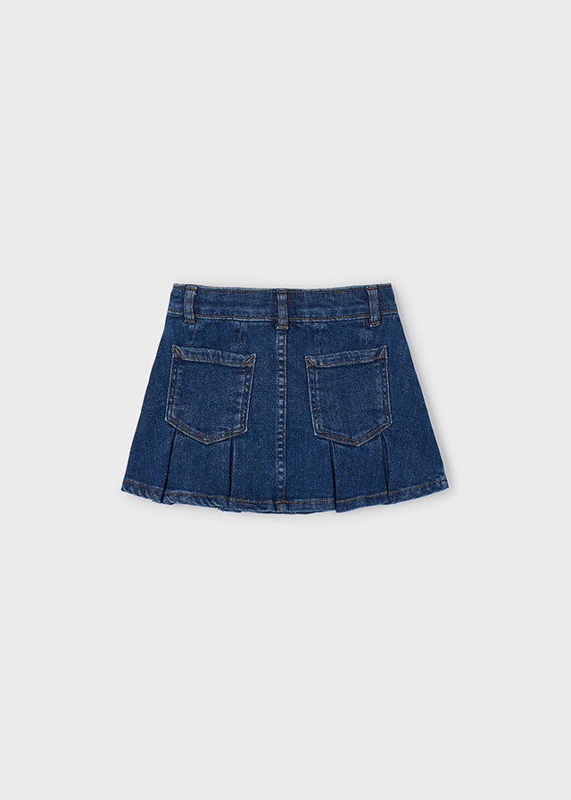 MAYORAL DENIM PLEATED SKIRT