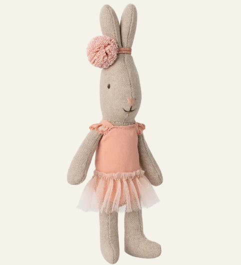 MAILEG RABBIT MICRO, BALLET SUIT AND SKIRT ROSE