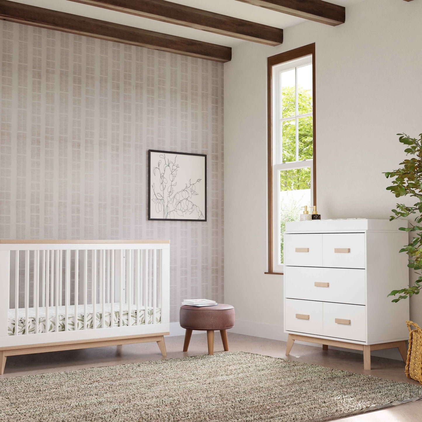 BABYLETTO SCOOT 3-DRAWER CHANGER DRESSER WITH REMOVABLE CHANGING TRAY