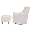BABYLETTO TOCO SWIVEL GLIDER AND OTTOMAN IN ECO-PERFORMANCE FABRIC | WATER REPELLENT & STAIN RESISTANT