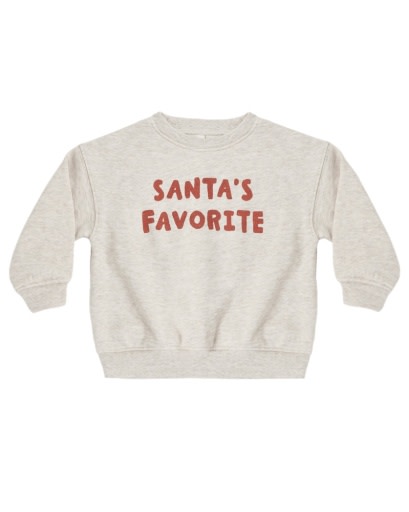 RELAXED SWEATSHIRT SANTA'S FAVORITE