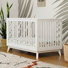 Scoot 3-in-1 Convertible Crib w/ToddlerBedConversion Kit in White/WashedNatural