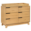 Hudson 6-Drawer Double Dresser, Assembled in Honey