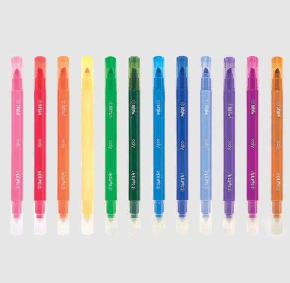 SWITCH-EROO! COLOR-CHANGING MARKERS (SET OF 12)