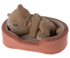 MAILEG PLUSH KITTEN, MEDIUM - CREAM PEACH