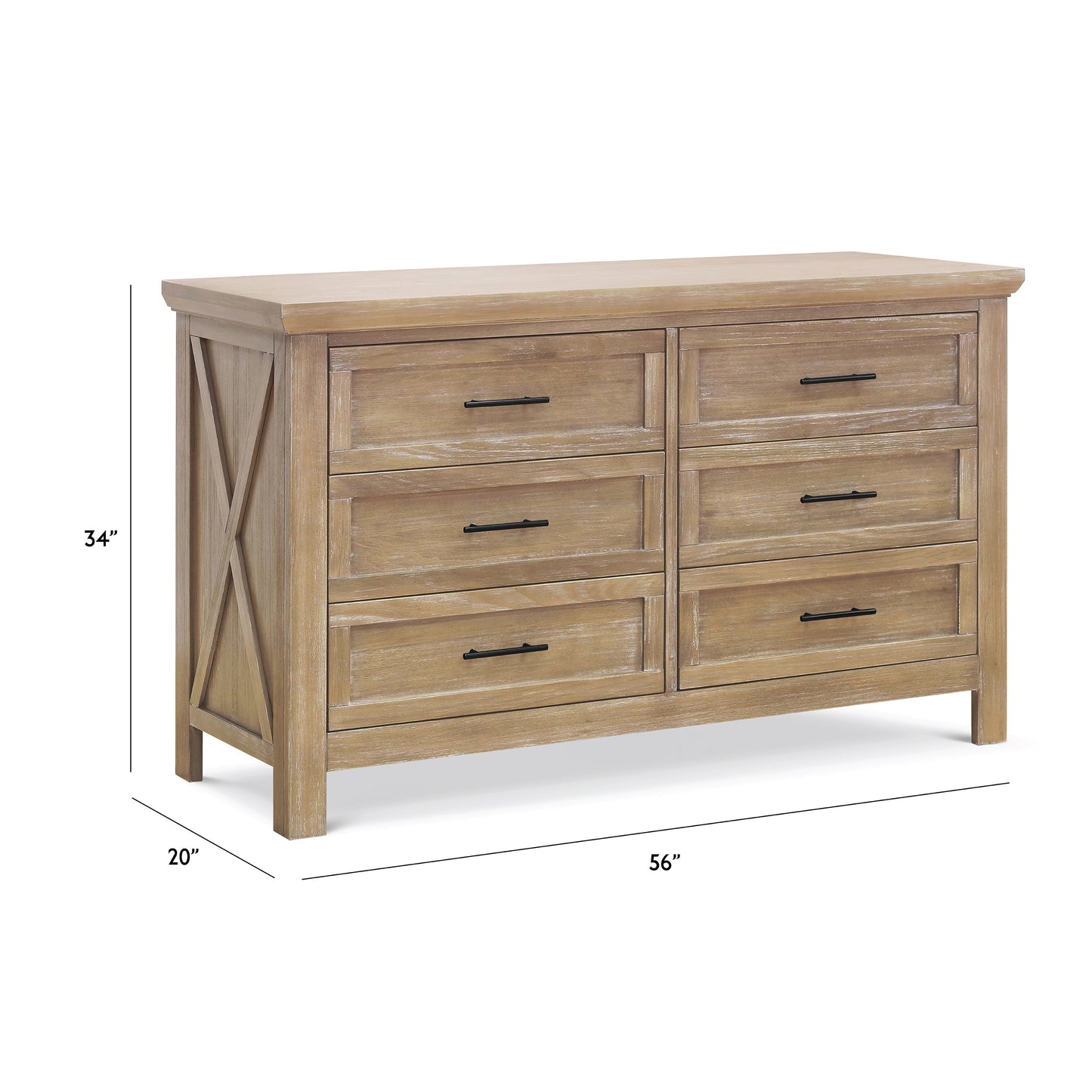 MONOGRAM BY NAMESAKE EMORY FARMHOUSE 6-DRAWER DRESSER