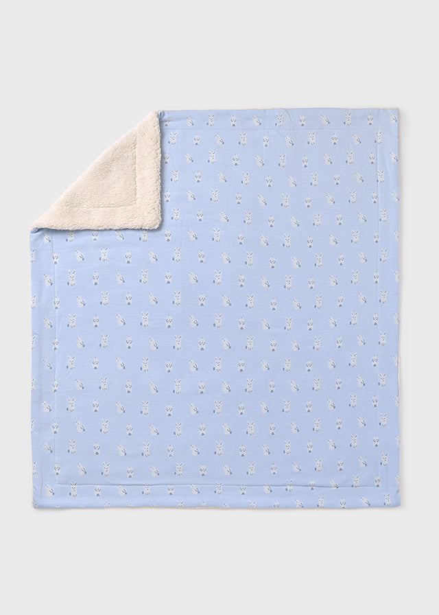 MAYORAL BABY SHERPA BLANKET - BLUE