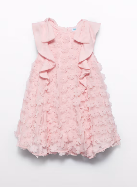 ABEL & LULA  BAMBULA DRESS WITH 3D FLOWERS