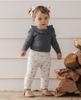 RYLEE & CRU RUFFLE COLLAR BODYSUIT MIDNIGHT